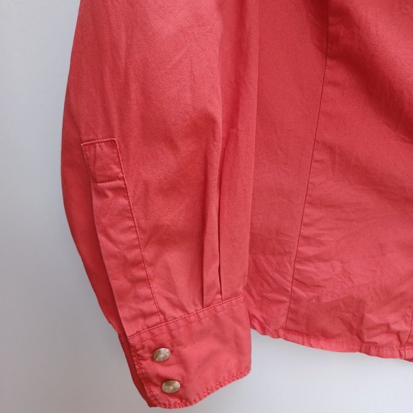 Columbia Long Sleeve Shirt, Coral, Women Size L - Picture 6 of 9